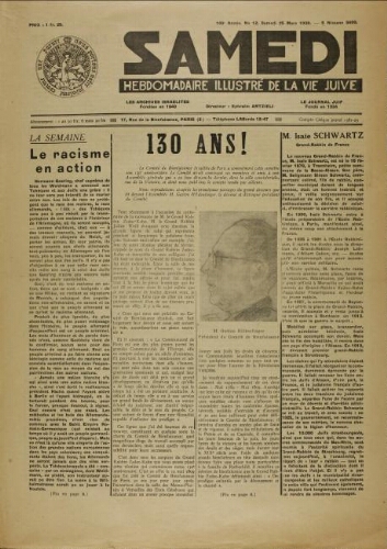 Samedi N°12 ( 25 mars 1939 )